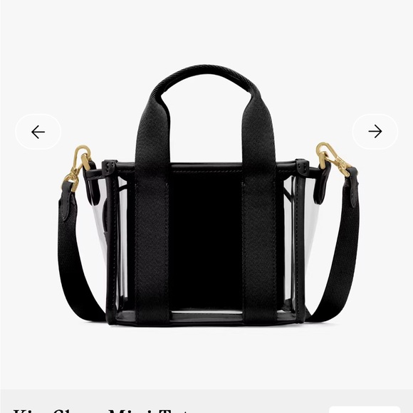 Kate Spade Black and Clear Kip Mini Bag - Picture 4 of 4